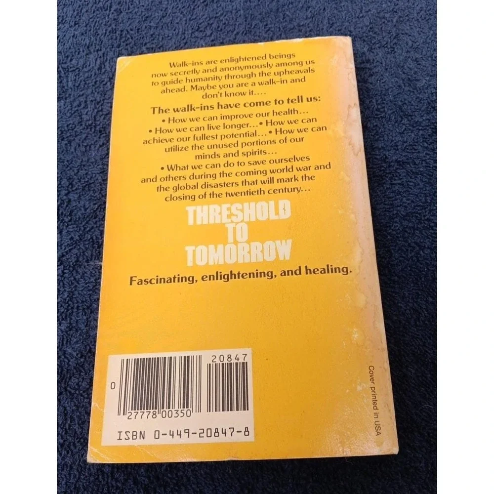 1984 Threshold To Tomorrow by Ruth Montgomery Fawcett Crest Paperback‎